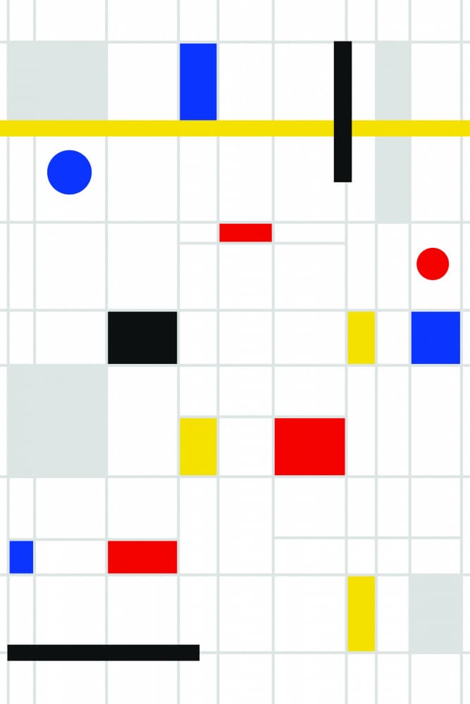 Abstract Geometric Grid by jay stanley — canvas wall art
