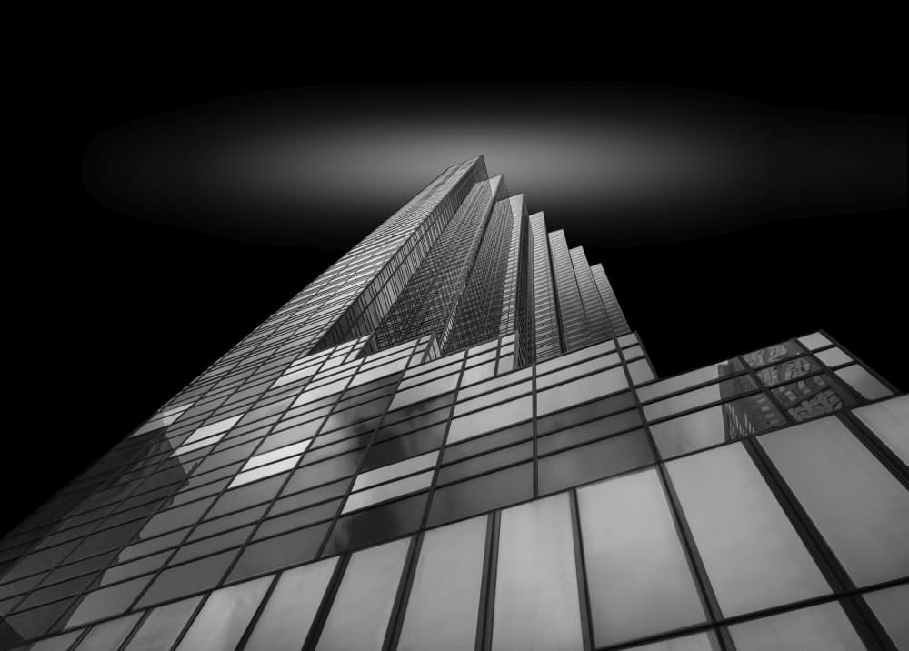 Sleek Modern Architecture by John-Mei Zhong — canvas wall art