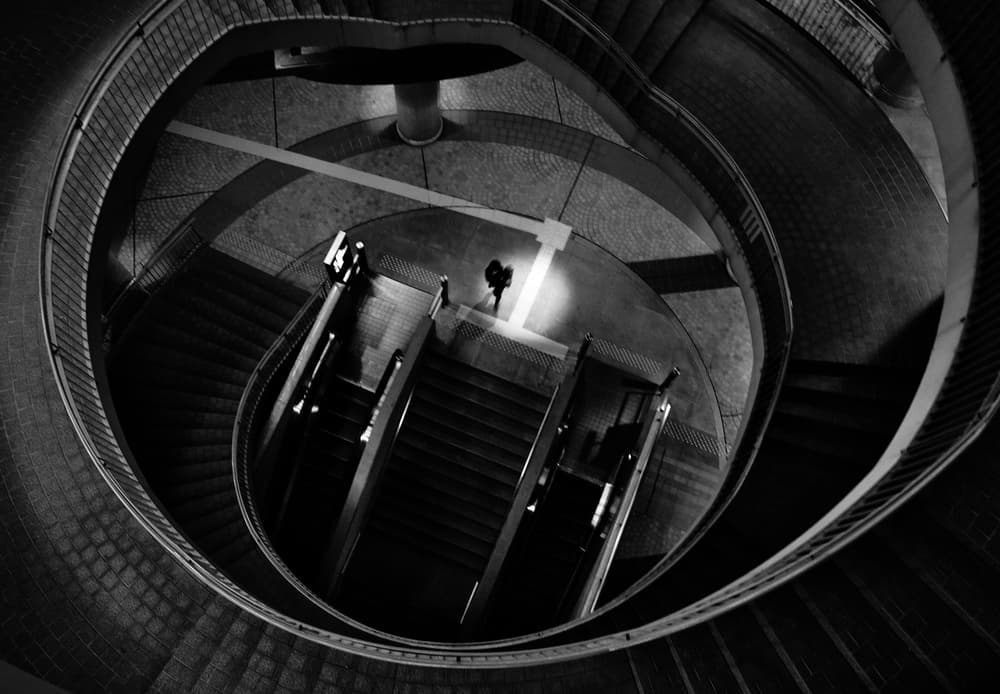 Dramatic Spiral Architecture by Keisuke Ikeda @ blackcoffee — canvas wall art