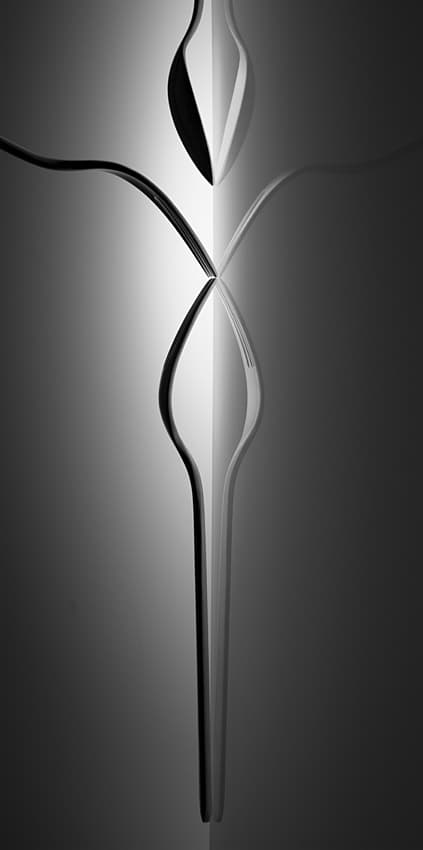 Abstract Spoon Reflection by Wieteke de Kogel — canvas wall art
