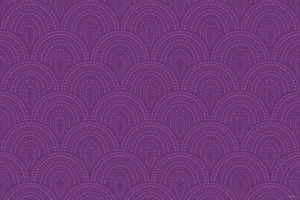 Purple Dotted Scallop Pattern by Sue Skellern — canvas wall art