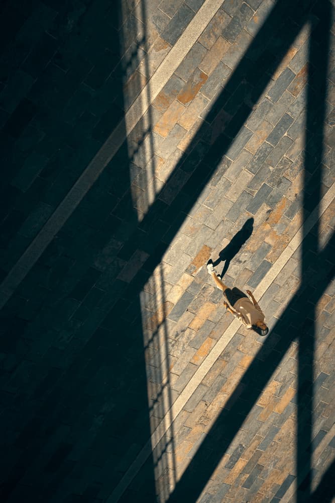 Walking Through Shadows by MingLun Tsai (蔡明倫) — canvas wall art