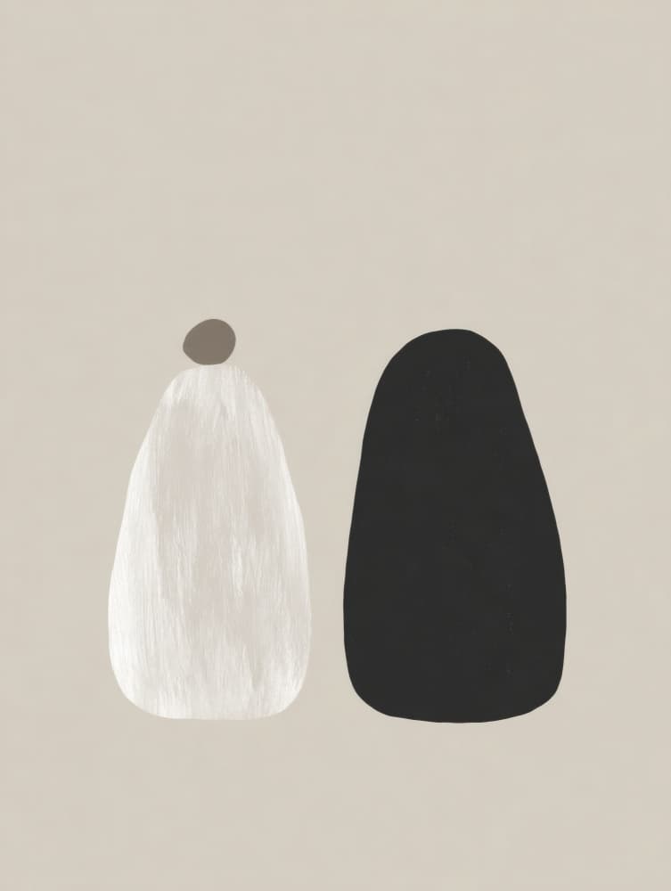 Quiet Modern Shapes by Imaginative — canvas wall art