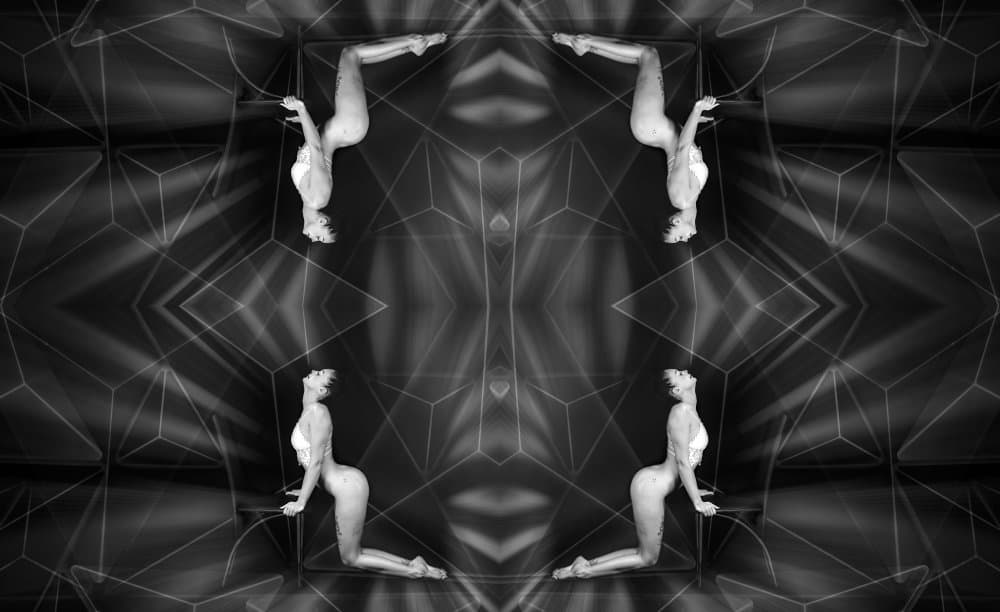 Mirrored Dance Pose by Raul Ghiman — canvas wall art