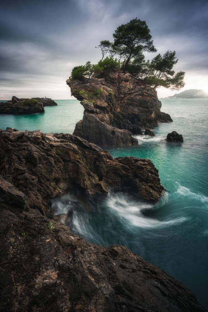 Rocky Island Serenity by Andrea Maestosi — canvas wall art
