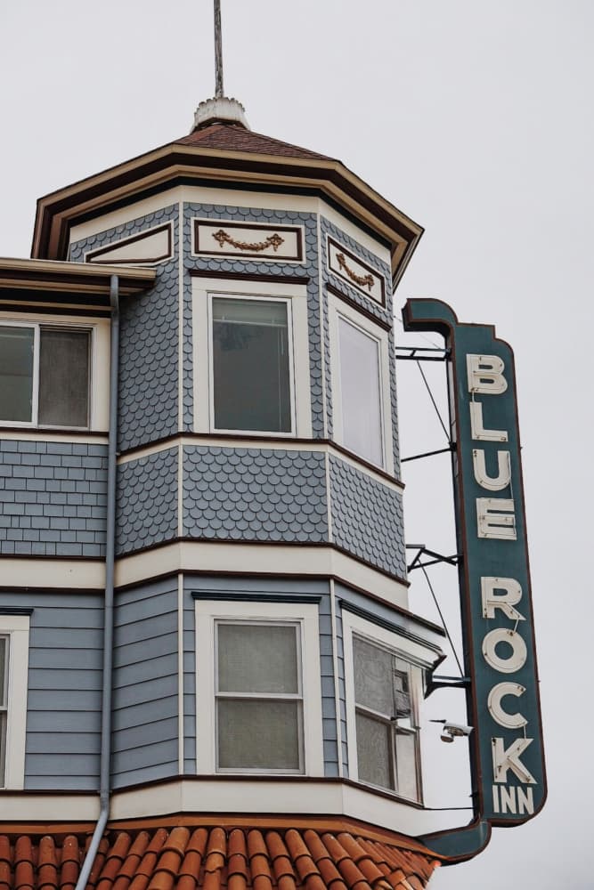 Blue Rock Inn Building by Del Mundo Imagery — canvas wall art