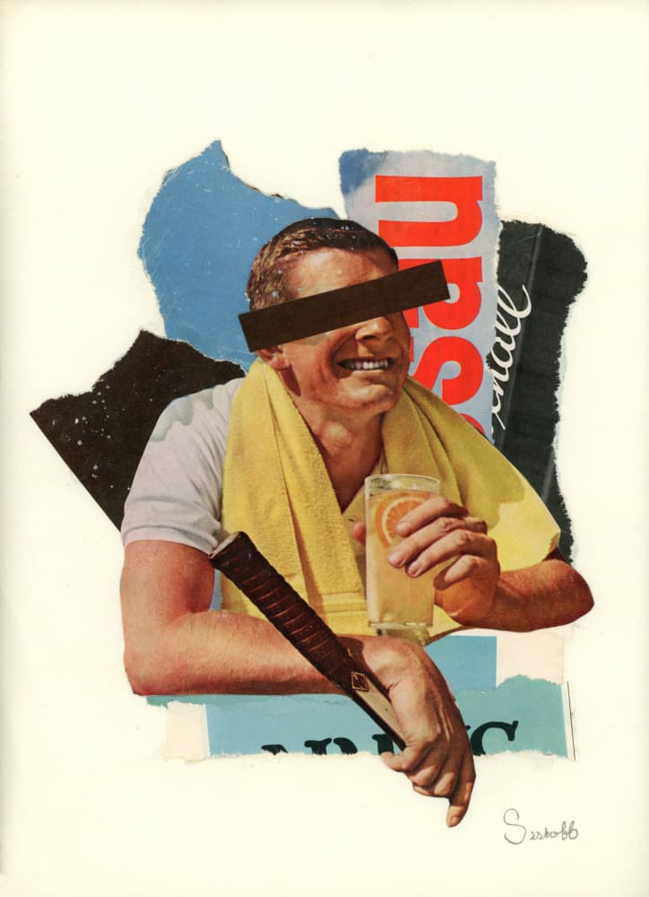 Smiling Man Refreshing by Mikhail Siskoff — canvas wall art