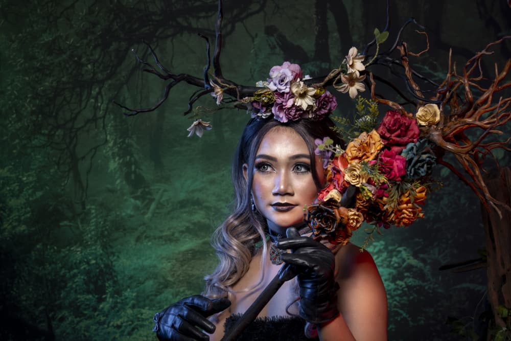 Forest Flower Queen by Ajar Setiadi — canvas wall art