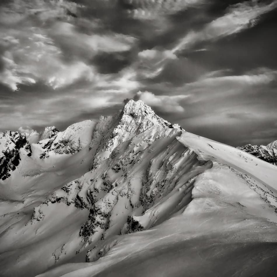 Dramatic Alpine Peak by Krzysztof Mierzejewski — canvas wall art