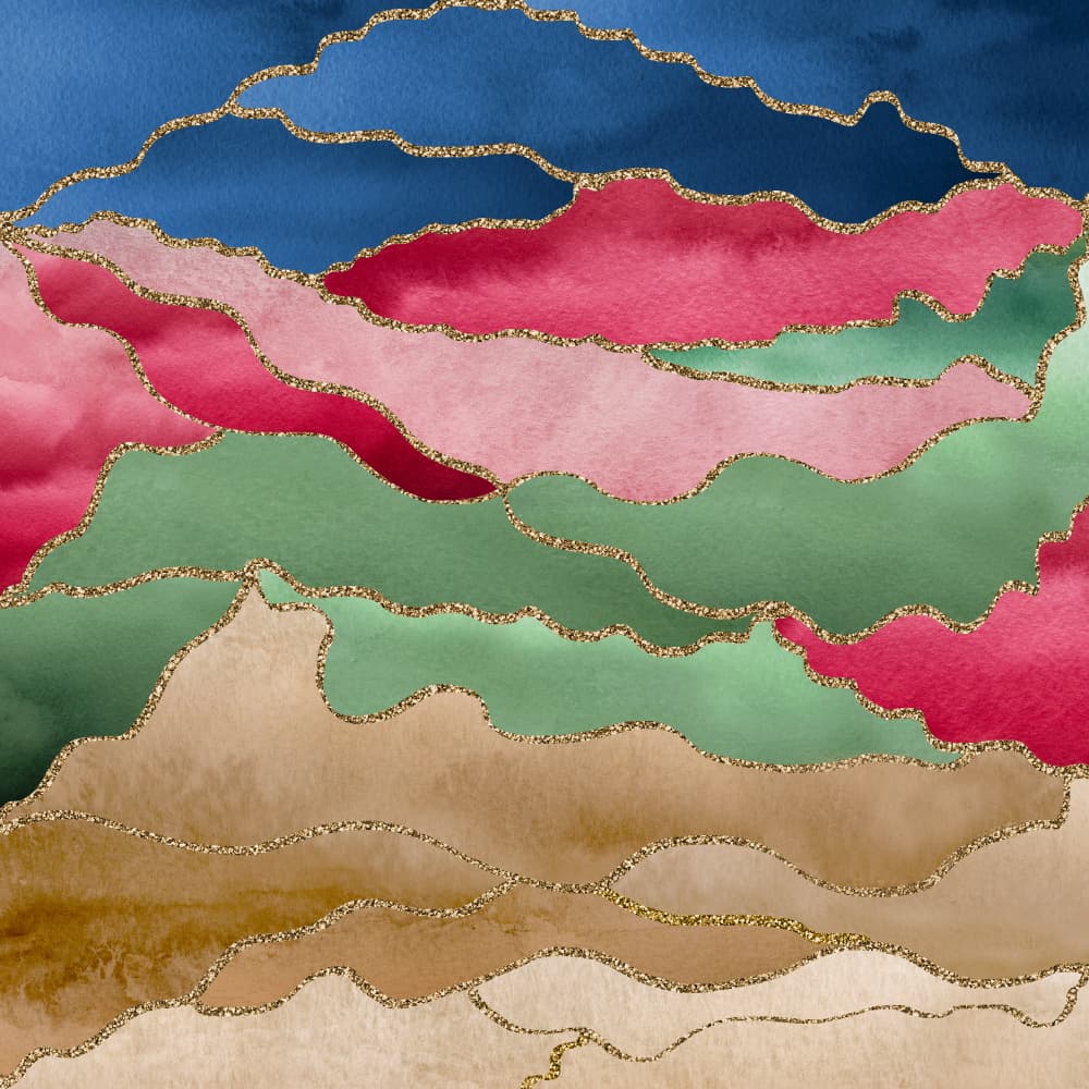 Vibrant Abstract Layers by Bilge Paksoylu — canvas wall art