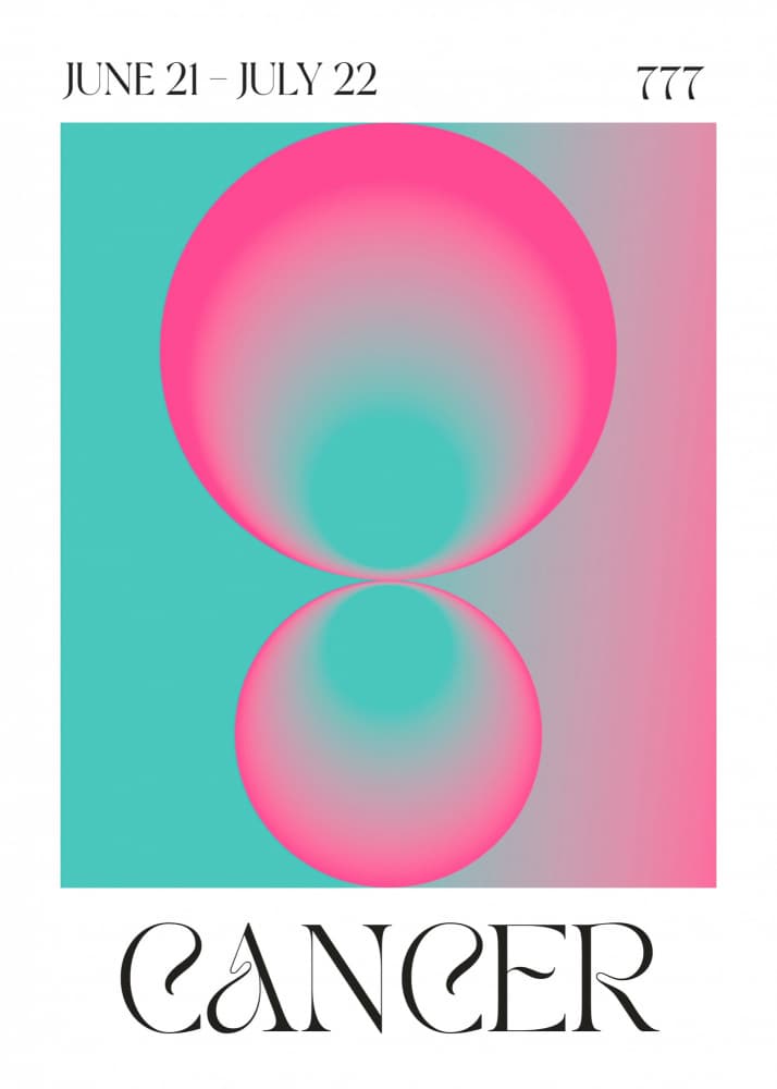 Abstract Cancer Glow by Valeria Castillo — canvas wall art