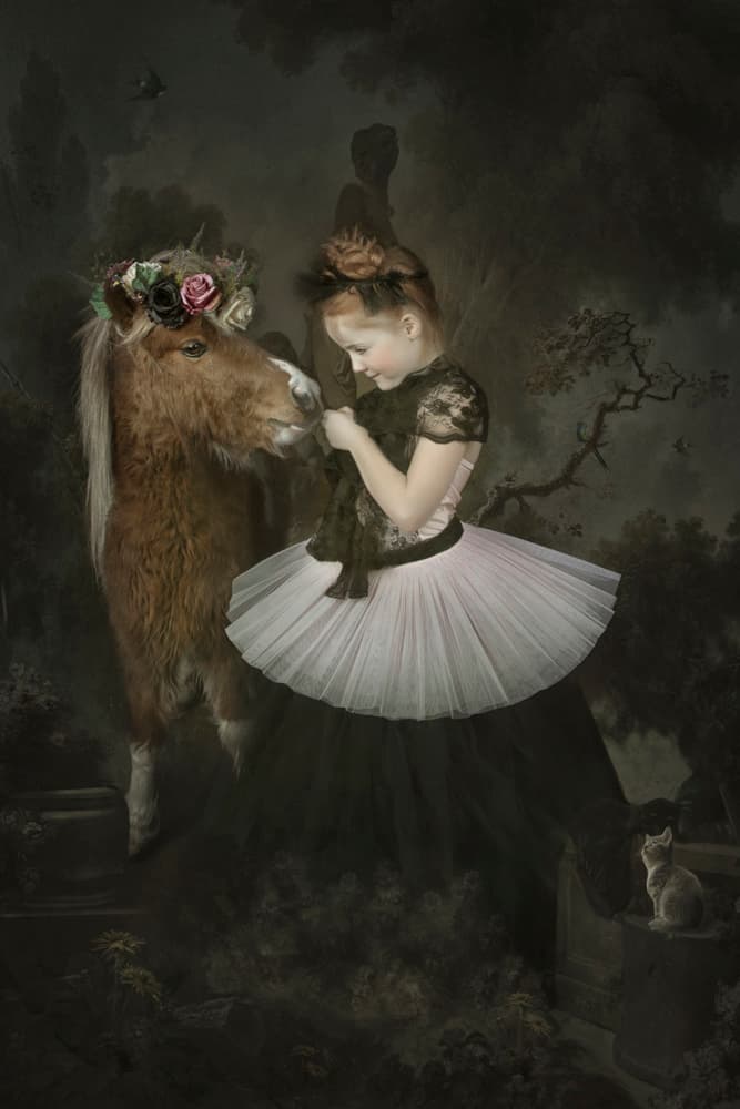 Enchanted Garden Friendship by Carola Kayen-Mouthaan — canvas wall art