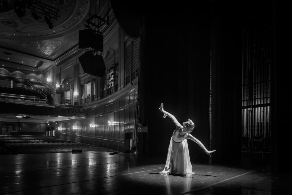 Dancer In Spotlight by Jeff Wang — canvas wall art