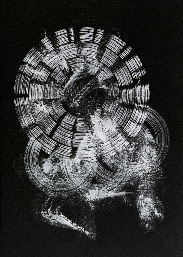 Abstract Radial Lines by Santhosh ch — canvas wall art