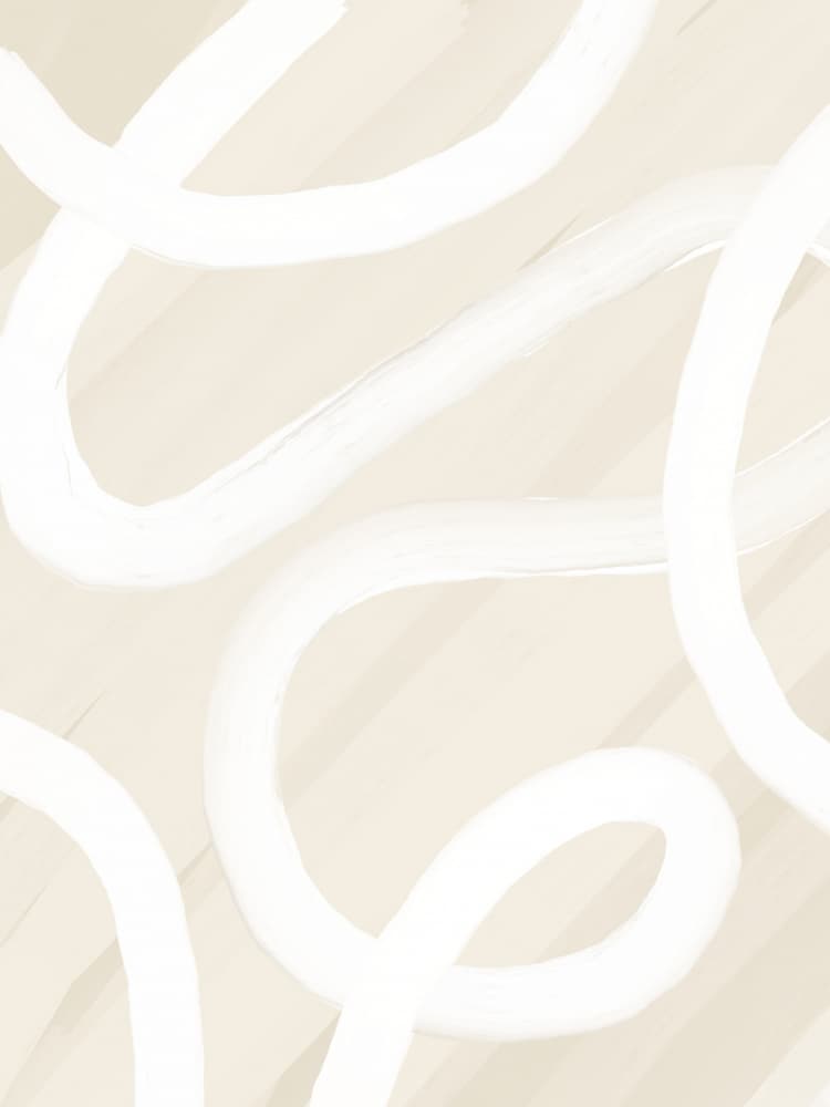Flowing White Curves by Yuli Saputra — canvas wall art