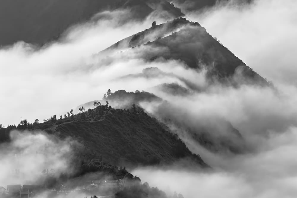 Misty Mountain Peaks by Gunarto Song — canvas wall art