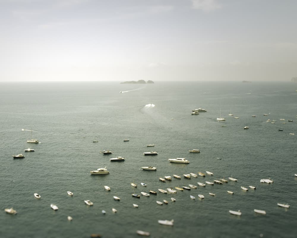 Tranquil Bay With Yachts by Talitha McQueen — canvas wall art