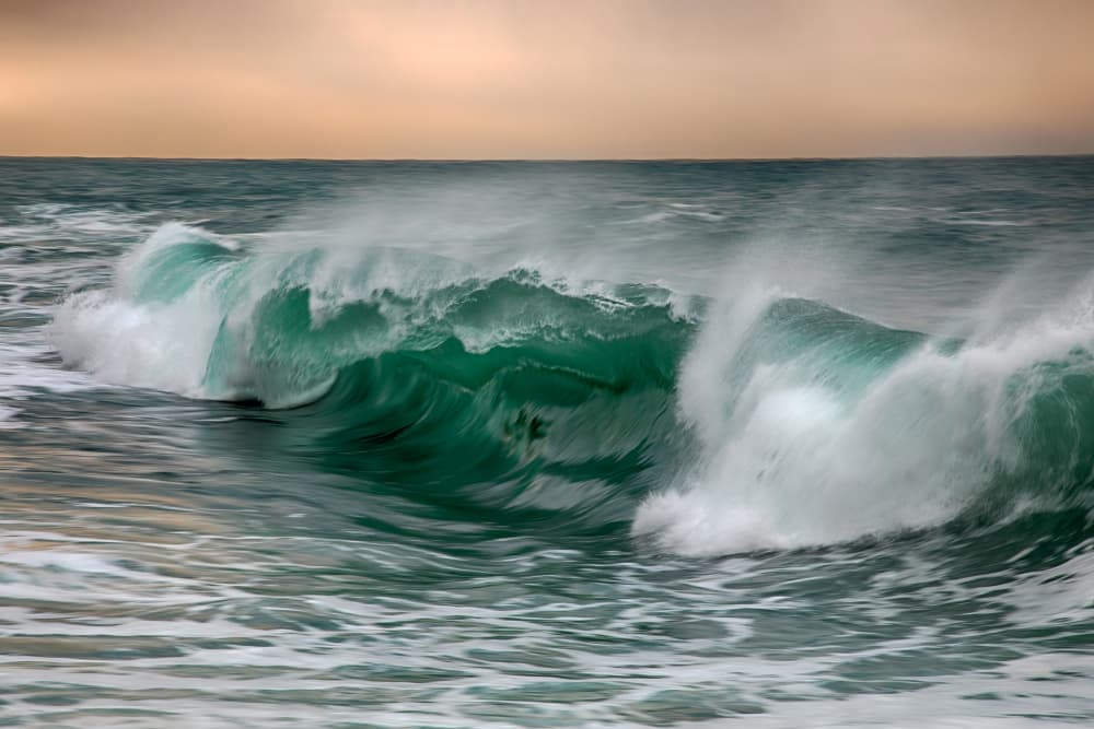 Crashing Teal Wave by Paolo Bolla — canvas wall art