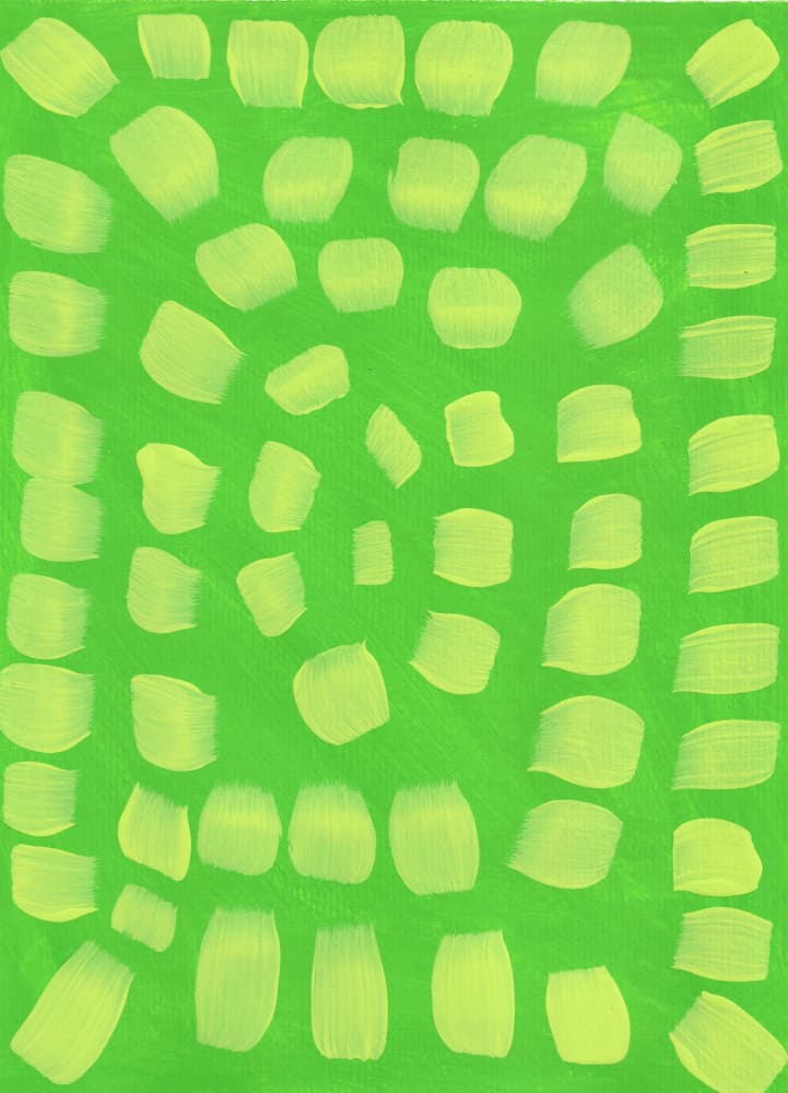 Abstract Green Shapes by Lerin Freyou — canvas wall art