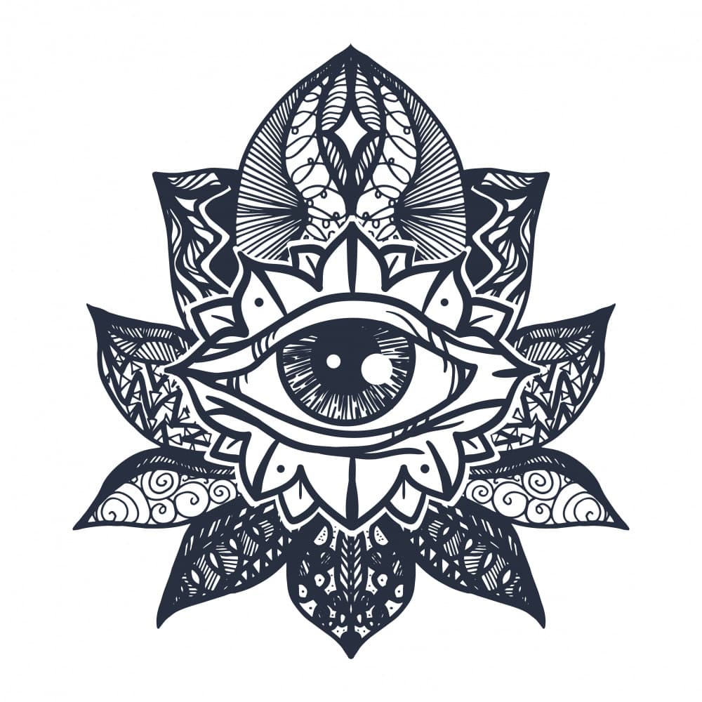 Third Eye Lotus by Marika Barsrsind β canvas wall art