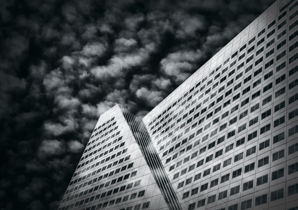 Dramatic Skyscraper View by Greetje van Son — canvas wall art
