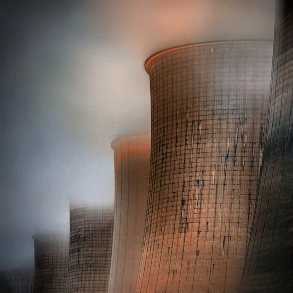 Looming Cooling Towers by Holger Droste — canvas wall art