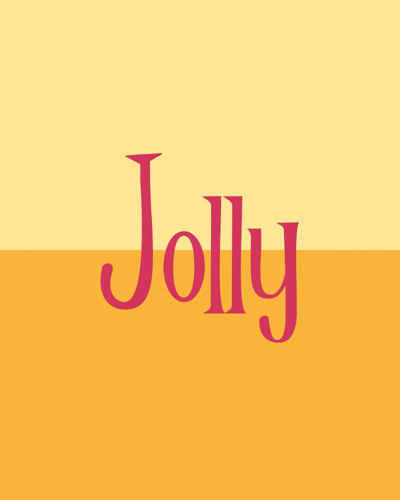 Jolly Typography by Deepthi s — canvas wall art