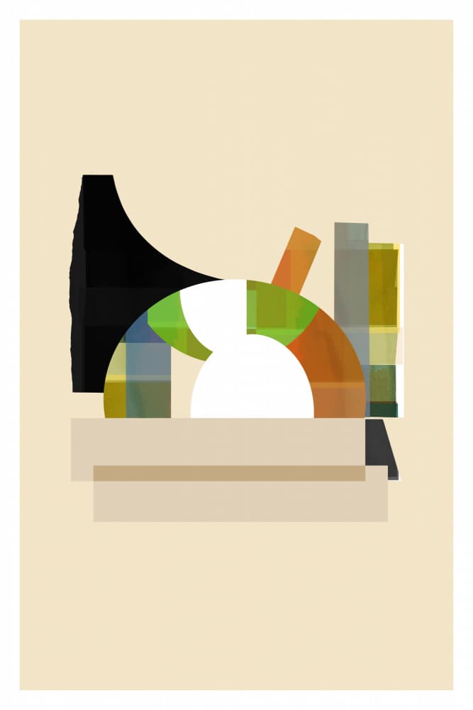 Modern Layered Forms by cartissi — canvas wall art