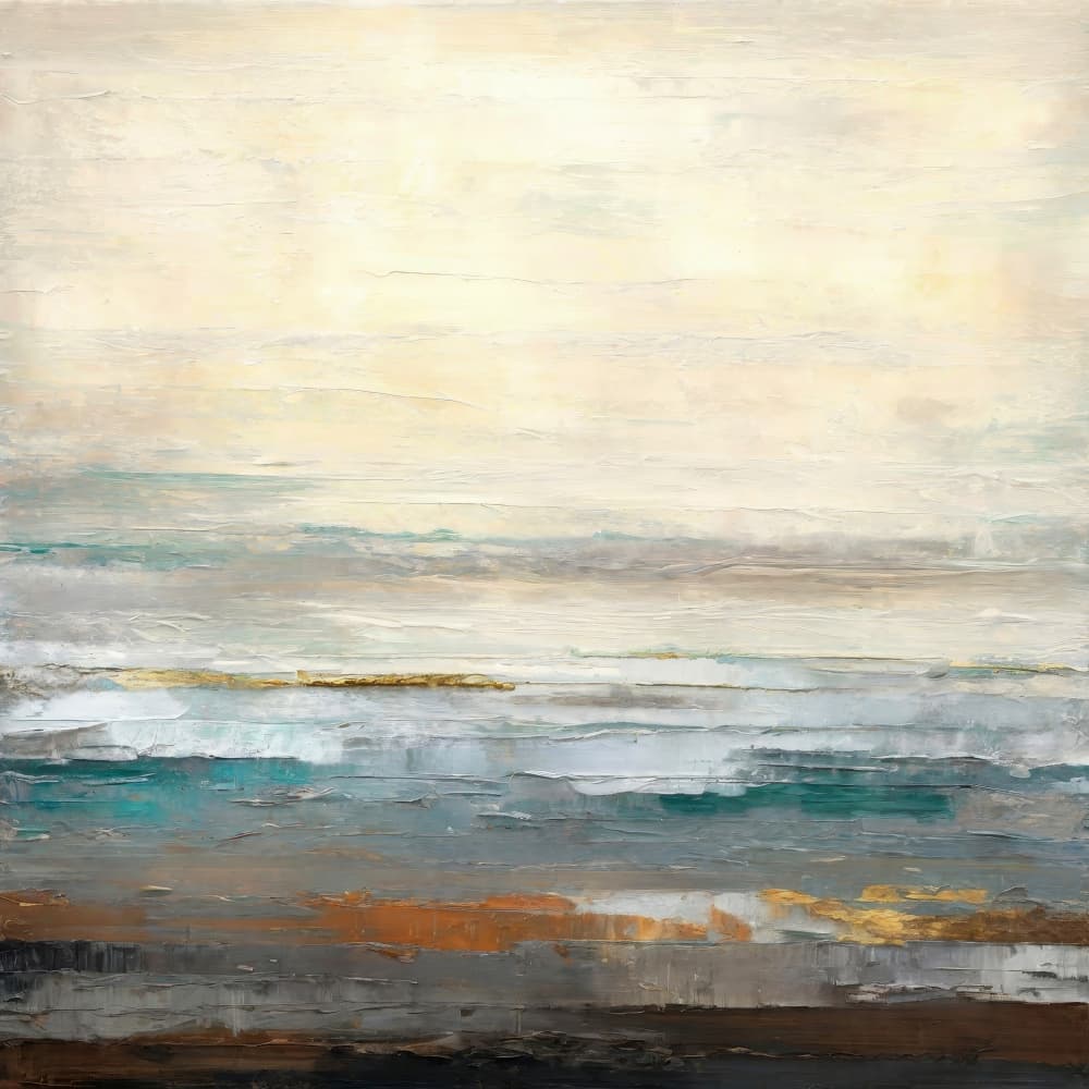 Abstract Golden Seascape by Alpenglow Workshop — canvas wall art