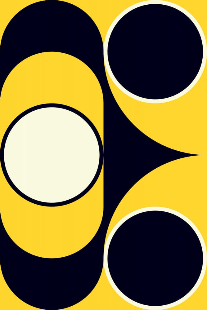 Bold Geometric Curves by Petr Strnad — canvas wall art