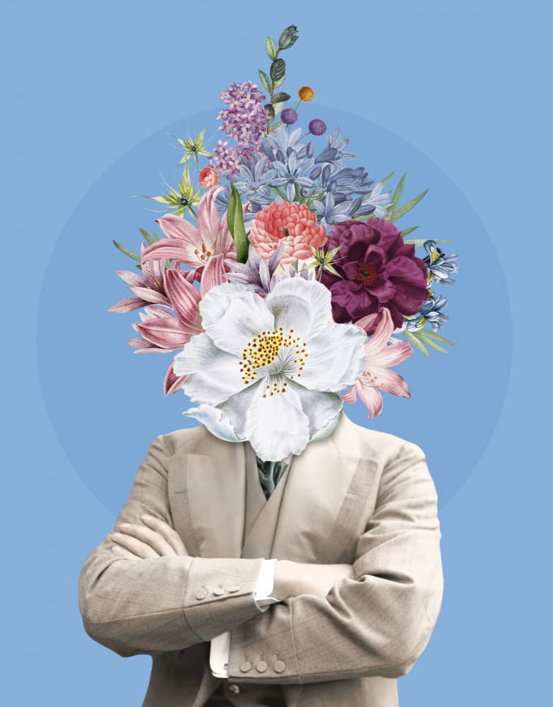 Botanical Gentleman by Marja van den Hurk — canvas wall art