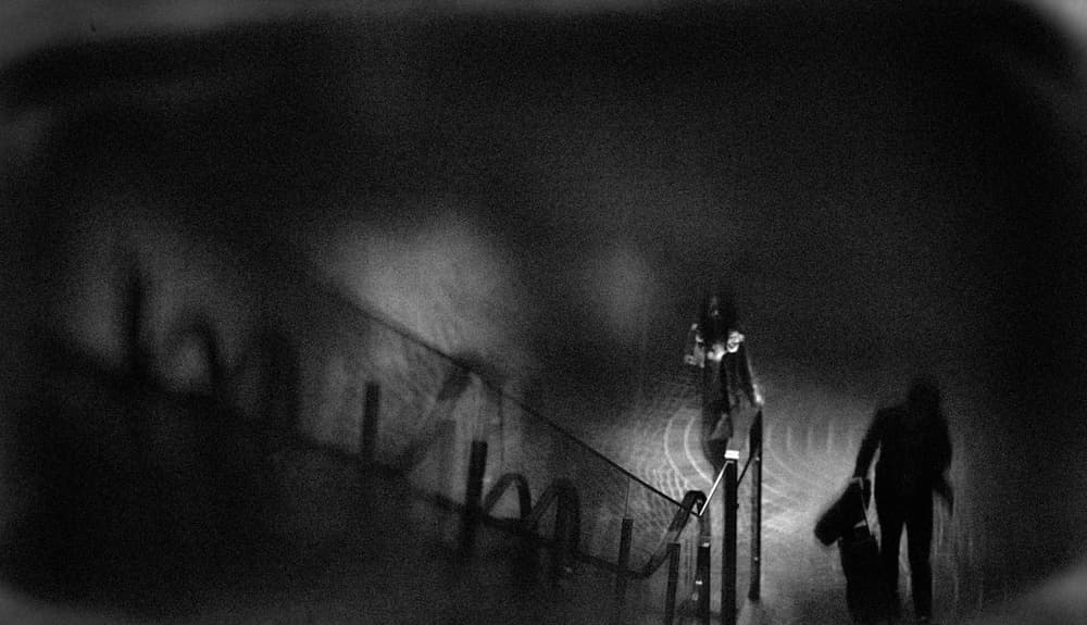 Mysterious City Figures by Teruhiko Tsuchida — canvas wall art