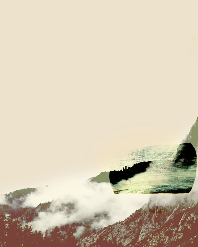 Misty Mountain Abstraction by Gemma Bardot — canvas wall art