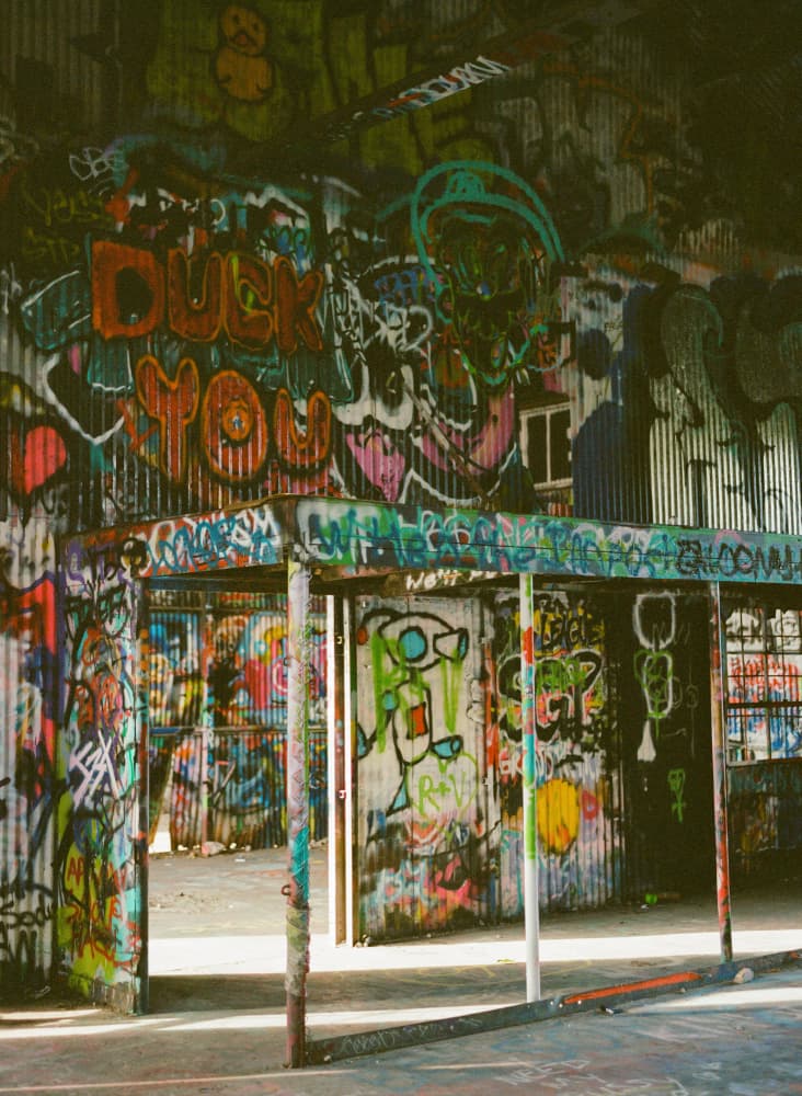 Vibrant Urban Graffiti by Bethany Young — canvas wall art