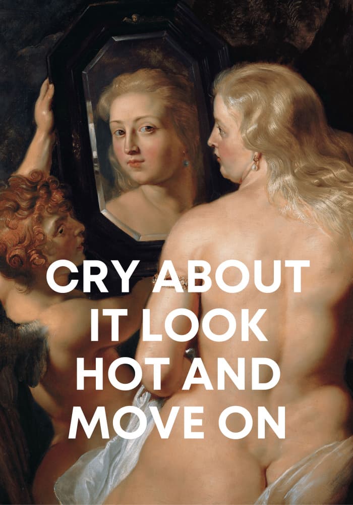 Cry About It by Athene Fritsch — canvas wall art