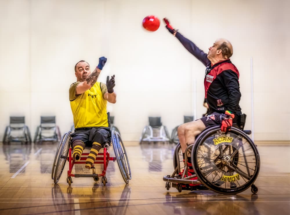 Wheelchair Sports Action by Frank Ma — canvas wall art