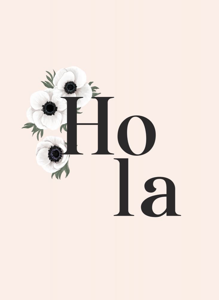 Hola Anemone Flowers by Rosana Laiz Blursbyai — canvas wall art
