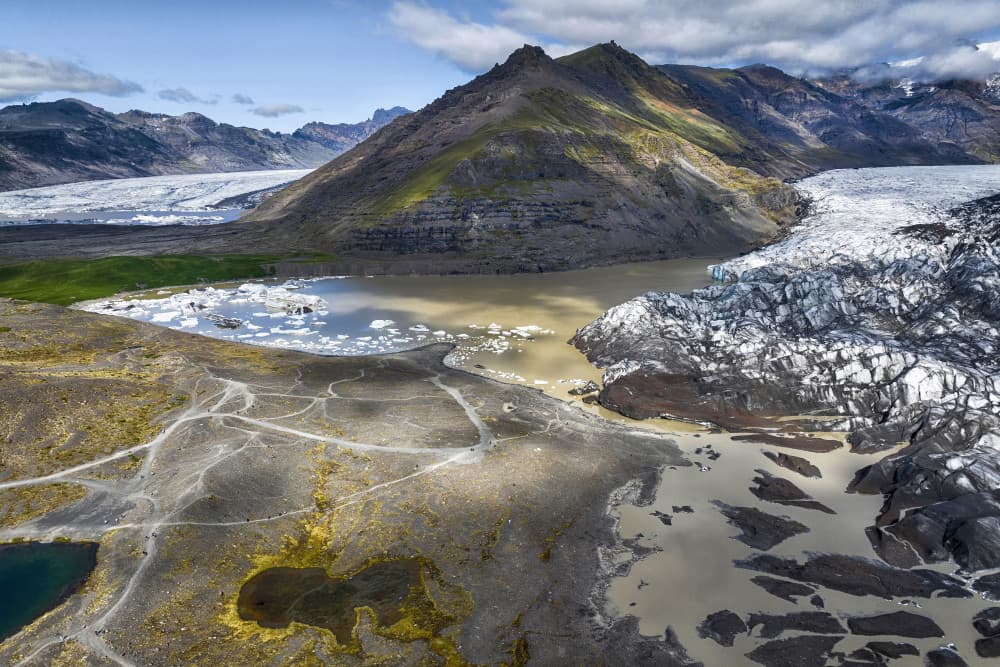Glacial Lake And Mountains by Þorsteinn H. Ingibergsson — canvas wall art