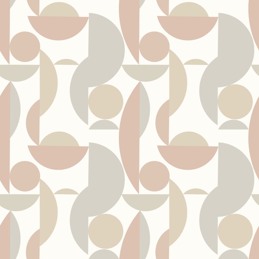 Soft Geometric Shapes by Josie George — canvas wall art
