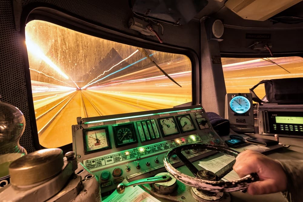 High Speed Train Cab by djaniru — canvas wall art