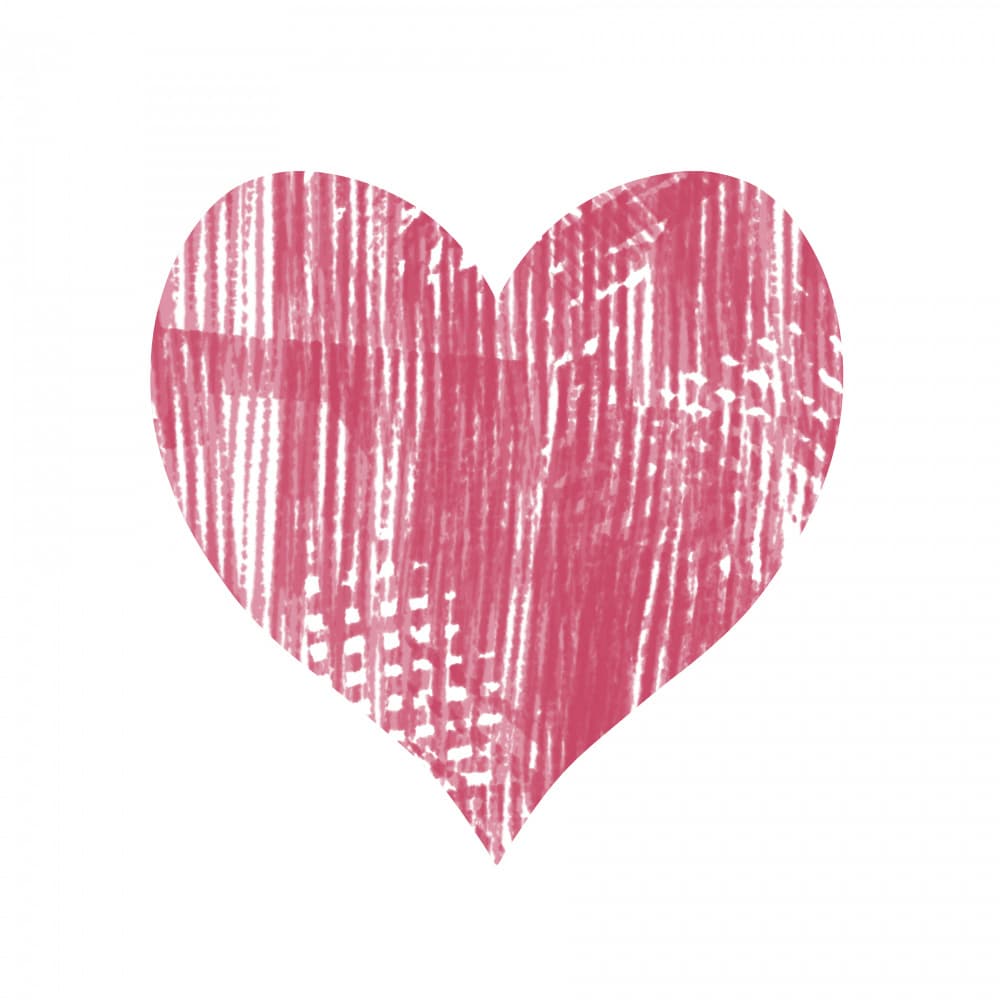 Textured Love Heart by Martina — canvas wall art