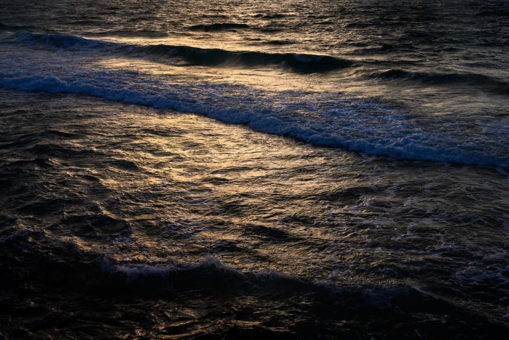 Golden Ocean Waves by Tal Paz-Fridman — canvas wall art