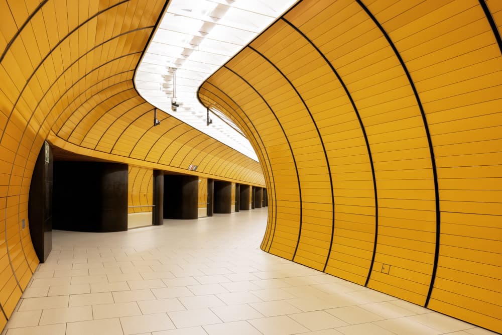 Modern Subway Passage by Louise Wolbers — canvas wall art