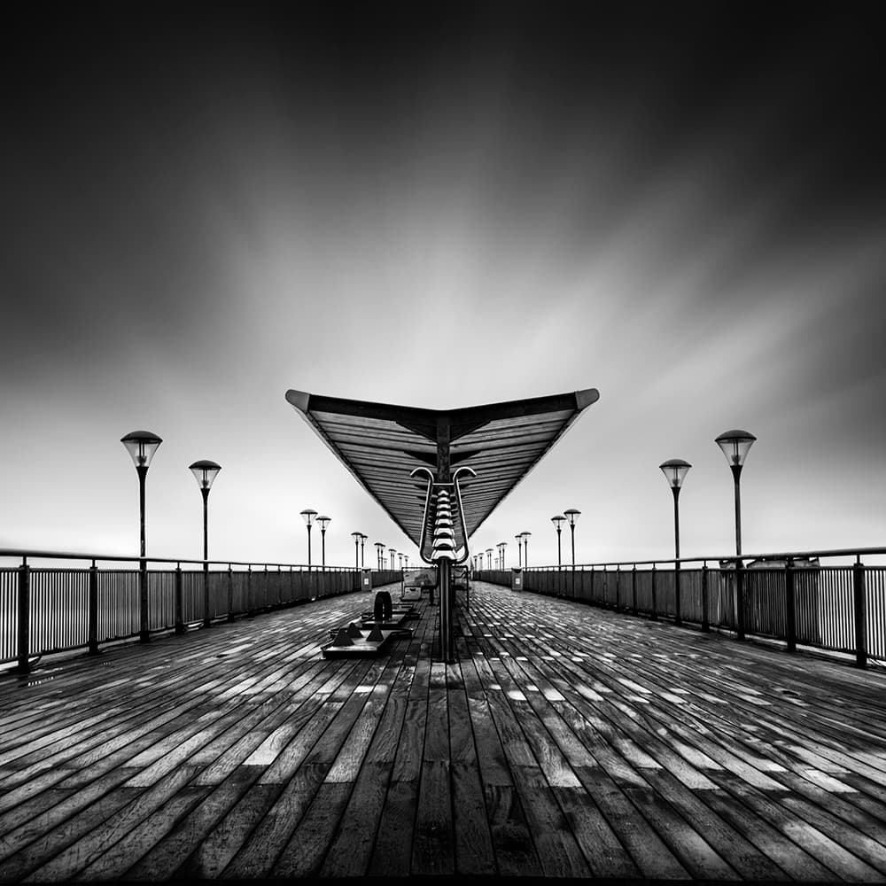 Geometric Pier Canopy by George Digalakis — canvas wall art