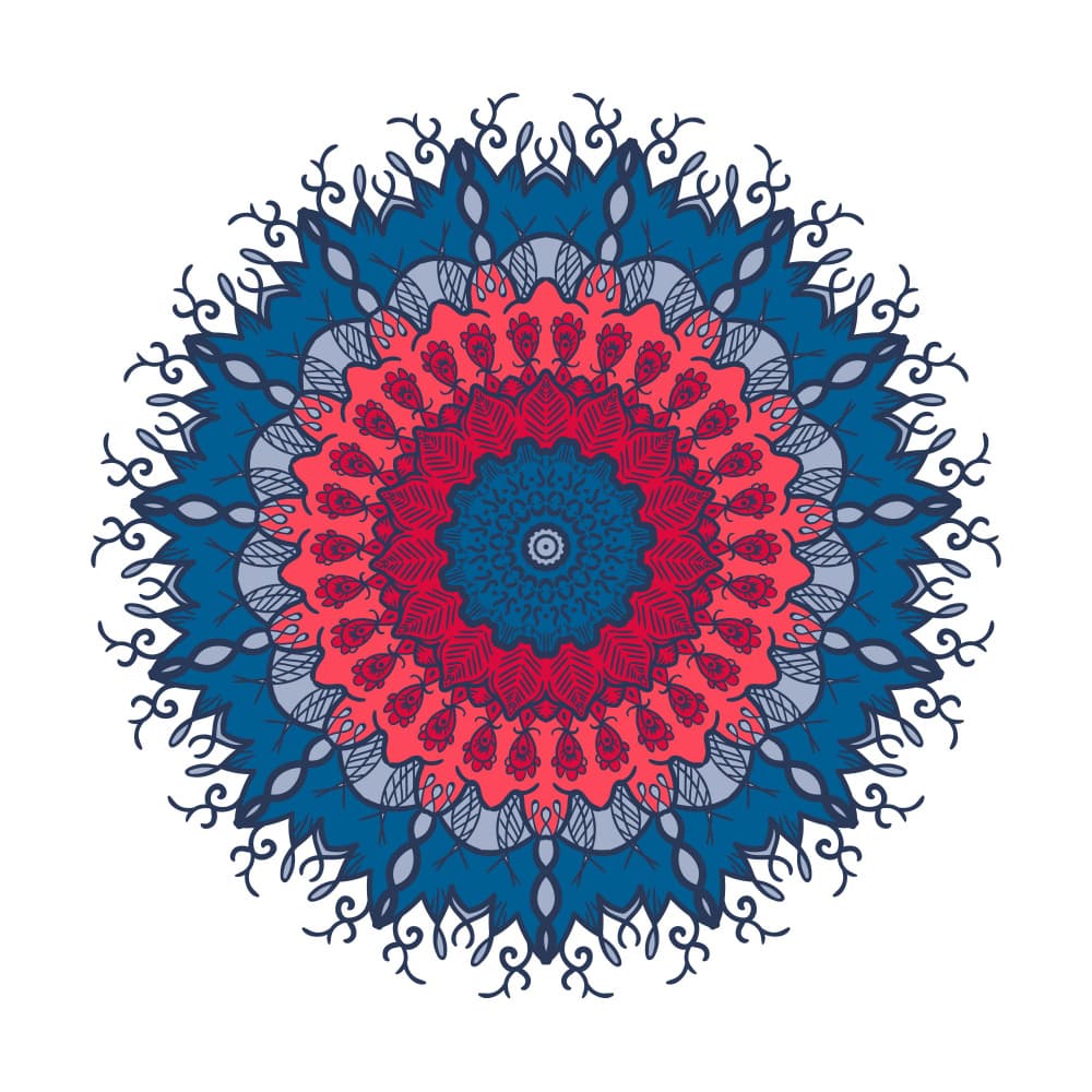 Colorful Meditation Mandala by Marika Barsrsind β canvas wall art