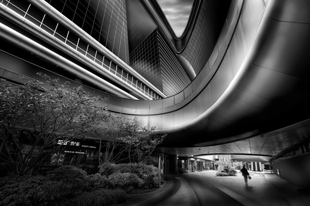 Modern Urban Curves by jordiegeatorrent — canvas wall art