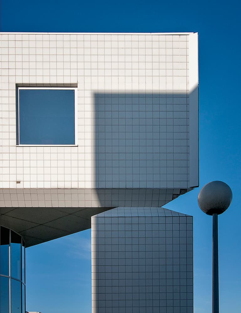 Architectural Shadows Blue Sky by Henk van Maastricht — canvas wall art