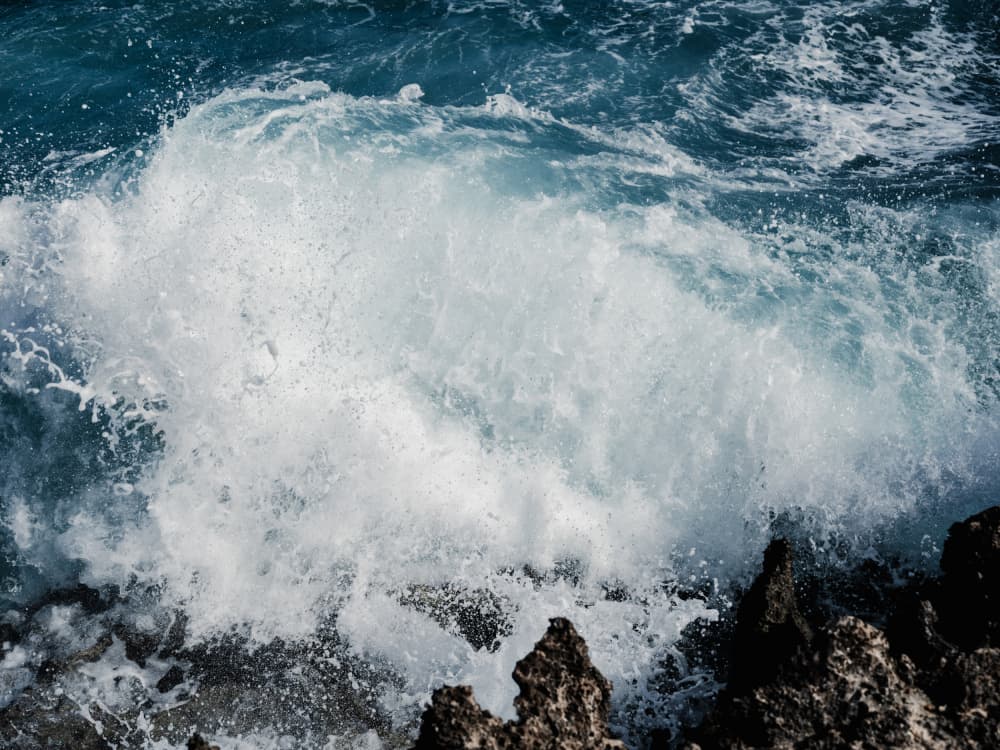 Crashing Ocean Wave by Photolovers — canvas wall art