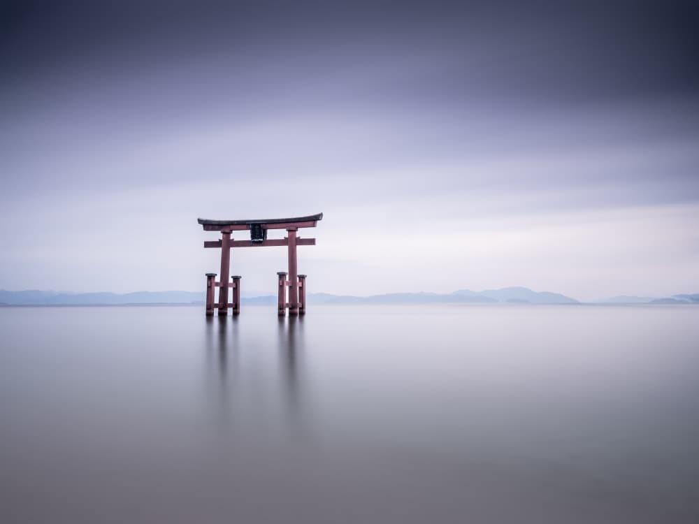 Serene Japanese Torii by Robert Bolton — canvas wall art