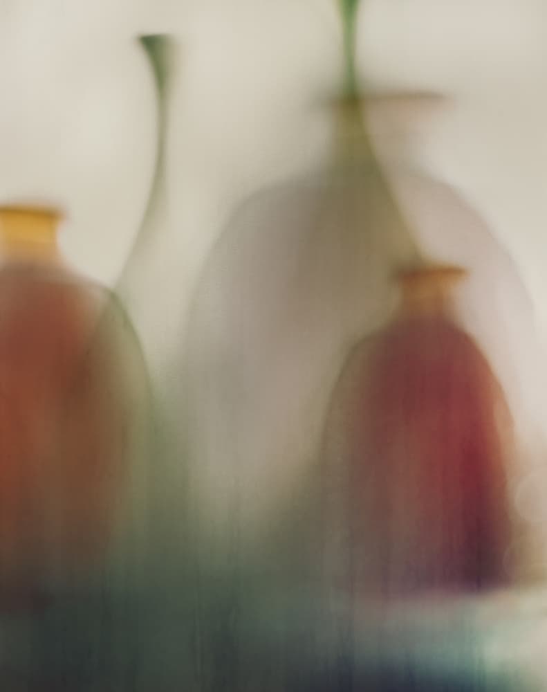Clear vases by Nel Talen — canvas wall art